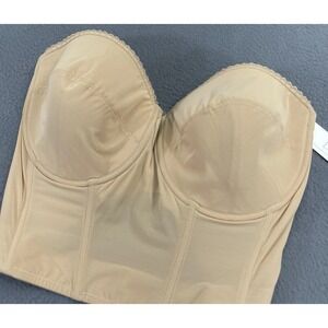 NWT‎ Dominique Valerie Backless Strapless Bra 40F #6390 V-Wire Plunge Wedding